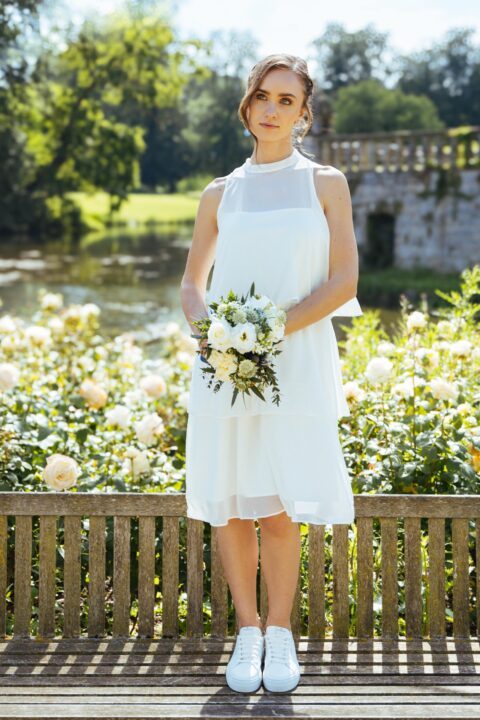 kurzes Sommer Brautkleid leger